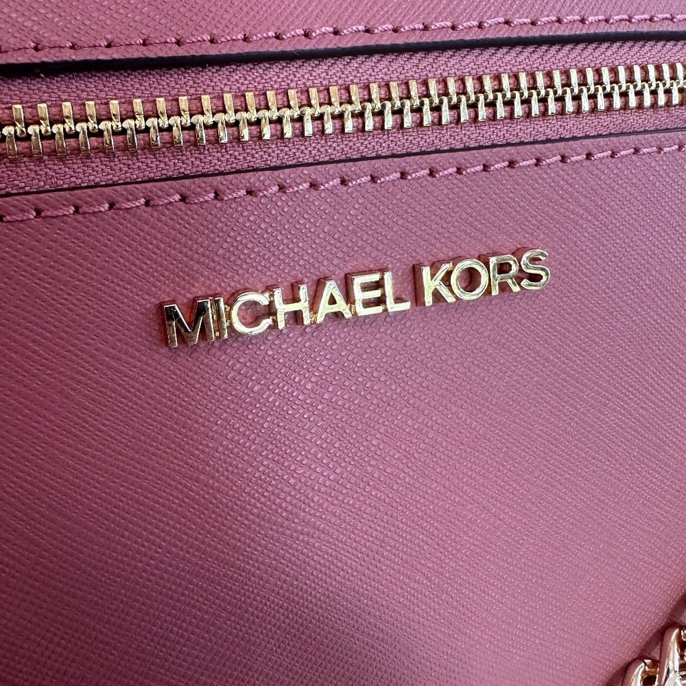 **SOLD**MICHAEL KORS Jet Set Large Saffiano Leather Crossbody Bag in Rose ✨ - Picture 11 of 14